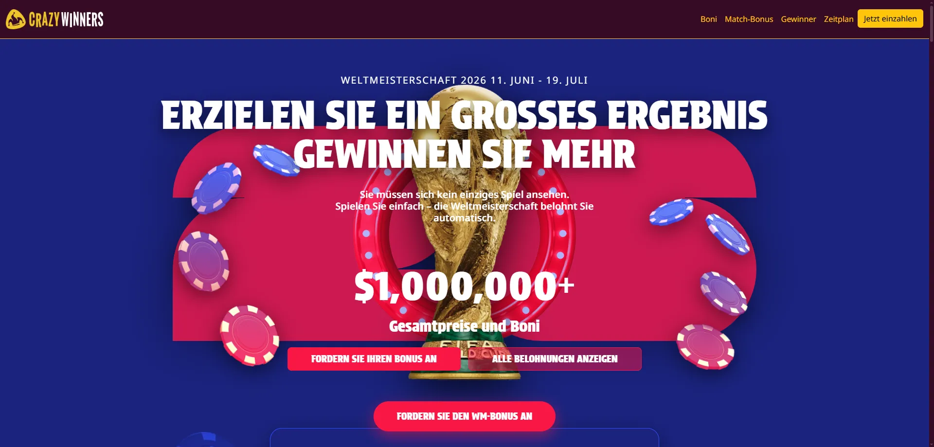 Spielerlebnis auf Tablet: Großes Display, großes Spielvergnügen — Crazy Winners