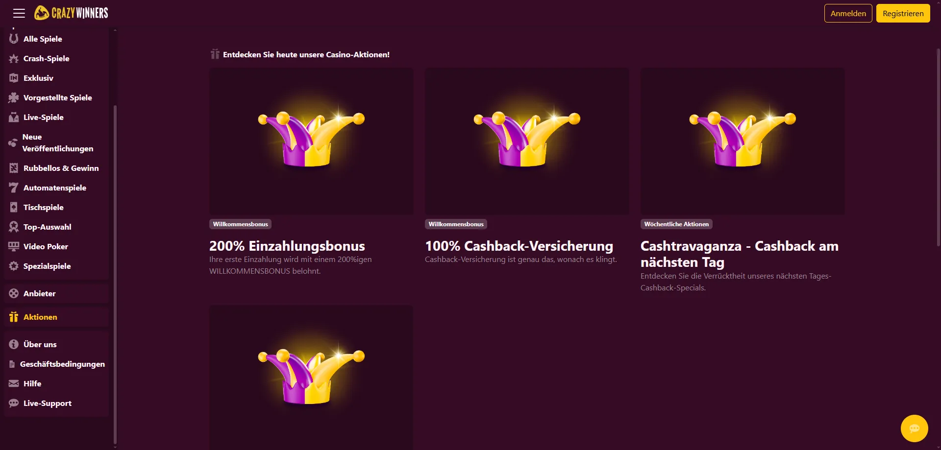 Mobiles Spielen bei Crazy Winners: App, Smartphone und Tablet — Crazy Winners